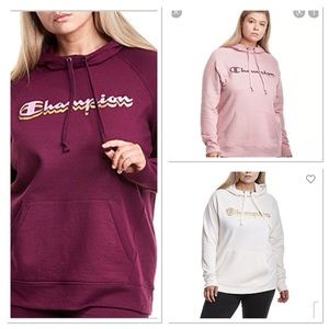 Lot of 3 Champion® Powerblend Classic Graphic Hoodies ALL ARE NEW WITH TAGS